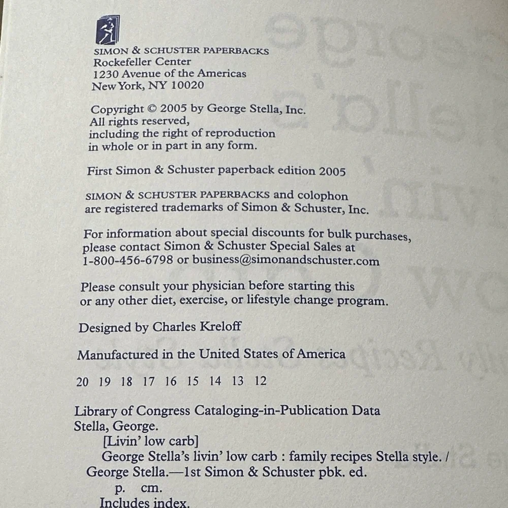 George Stella's Livin' Low Carb Cookbook - Picture 4 of 6